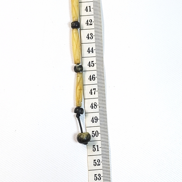 Handcrafted Native American Buffalo Bone Bead Necklace - Picture 7 of 7